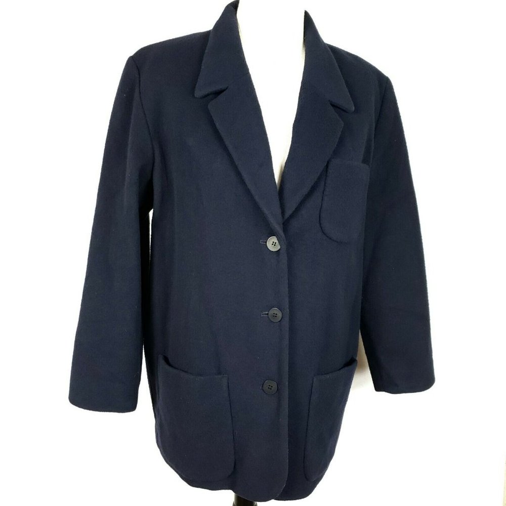 Vintage Pendleton Womens Large Dark Blue 100% Pure